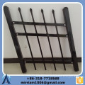 Customized high quality black slope steel fence, steel fence suite the slope terrain, stair step slope fence